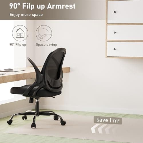 Ergonomic Breathable Mesh Home Office Desk Chair with Lumbar Support and Wheels