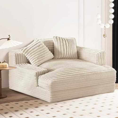 Oversized Chaise Lounge Sofa for Bedroom and Living Room