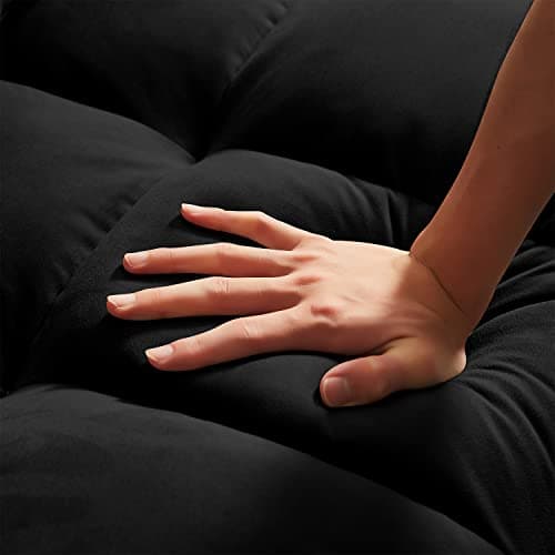 Modern Velvet Sleeper Sofa Bed with Pull Out Bed - Small Love seat Sofa Bed for Small Space