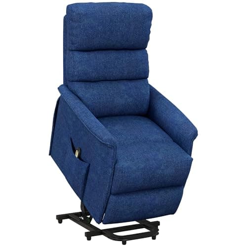HOMCOM Gray Fabric Power Lift Recliner for Elderly & Adults