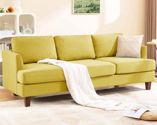 Dark Grey Mid Century Modern Loveseat Sofa for Small Spaces