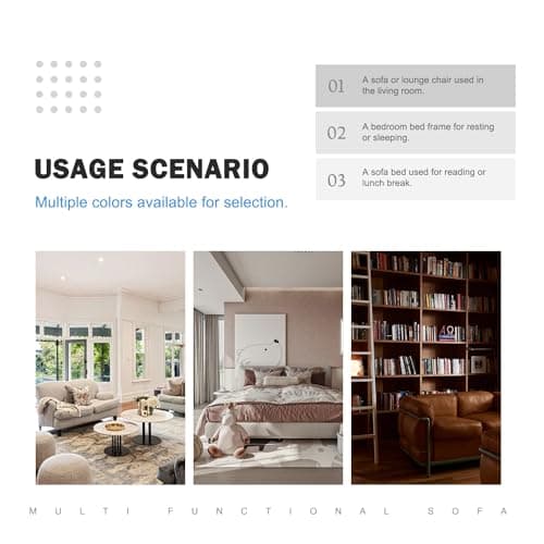 Beige 3-in-1 Sleeper Sofa Bed with Storage – Modern Lounge Furniture