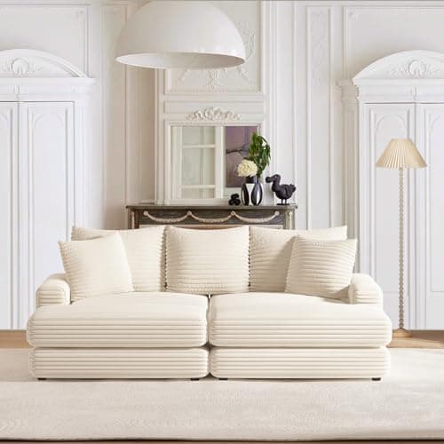 Oversized Chaise Lounge Chair Indoor with Ottomans for Living Room, Bedroom, Office