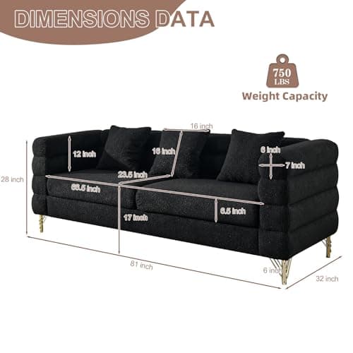 Oversized Modern Sofa for Living Room, Bedroom, Office, Apartment