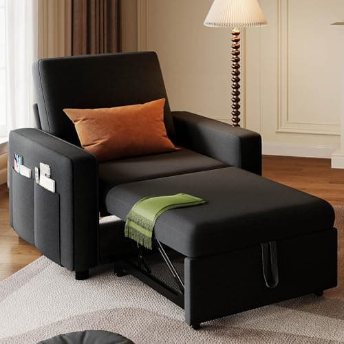 YITAHOME 3-in-1 Convertible Sofa Chair Bed, Grey