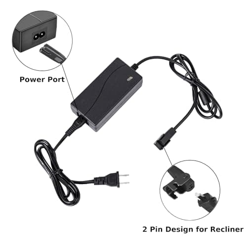 29V 2A 2 Pin AC/DC Switching Power Supply Adapter for Electric Recliner, Couch, and Lift Chair
| Universal Power Recliner Power Supply for Standing Desk and Furniture
| 29V 2A 2 Pin AC/DC Power Supply Adapter for Home Electric Recliner