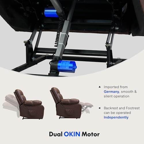 FLEXISPOT XL51 Dual Motor Lift Recliner Chair for Elderly Brown  
FLEXISPOT XL51 Lay Flat Recliner with Massage & Heat for Elderly Brown  
FLEXISPOT XL51 Electric Recliner Sofa with USB Ports for Living Room Bedroom Brown