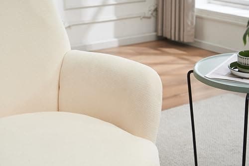 Stylish Gold Barrel Chair, Ergonomic Design, Beige Base for Living Room
