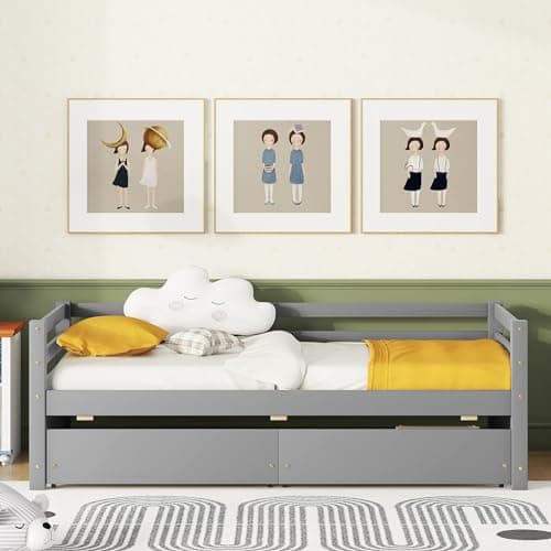 Bellemave Daybed with Storage Drawers - Gray