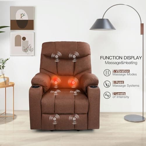 Esright Electric Lift Chair for Elderly with Heated Massage and USB Charge Port  
Esright Heavy Duty Electric Recliner with Side Pockets and Cup Holders for Elderly  
Esright Electric Lift Chair for Elderly with Heated Vibration Massage and Side Pock