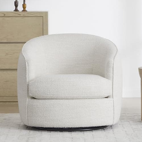 Chita Grey FSC Certified Swivel Office Chair, Living Room Accent