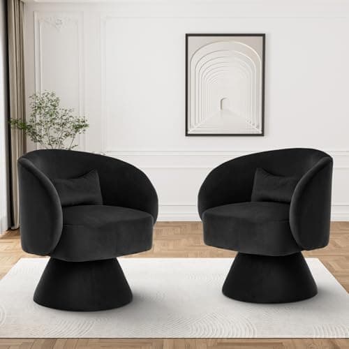 Upholstered Teddy White Swivel Chair, Modern Boucle Sherpa Accent (Living Room, Bedroom, Office)