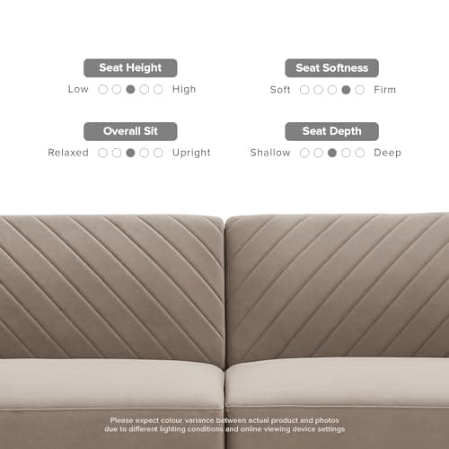 Mopio Mocha Brown Premium Velvet Futon Sofa Bed