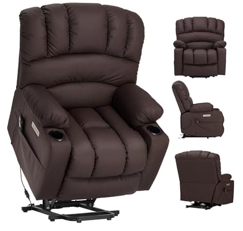 DURASPACE Power Lift Recliner for Elderly with Heat and Massage (Brown)  
DURASPACE Large Faux Leather Backrest Electric Lift Recliner for Seniors (Brown)  
DURASPACE Electric Lift Massage Recliner Chair with Heat (Brown)