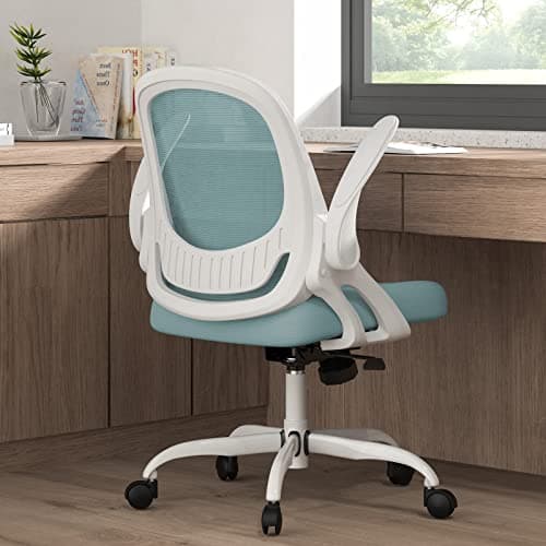 Ergonomic Breathable Mesh Home Office Desk Chair with Lumbar Support and Wheels