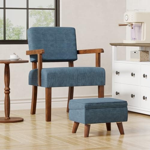 Oversized Accent Chair with Soft Seat and Armrests for Various Rooms