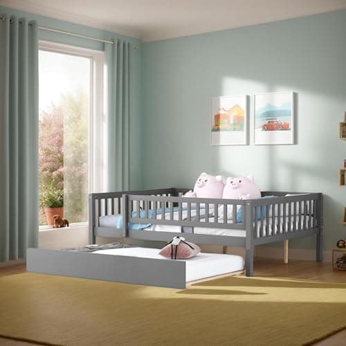 LifeSky Beige Velvet Tufted Twin Day Bed Frame