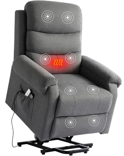 Power Lift Recliner Chair for Elderly with Heat and Massage