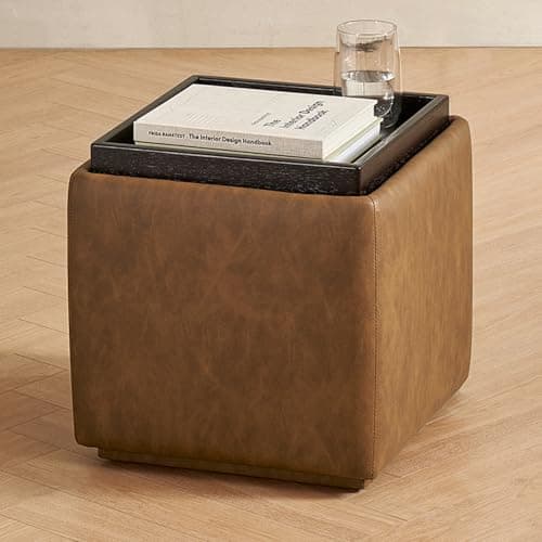 Mopio Sophie 51" Curved Ottoman Storage Bench, Bedroom Seating & Storage