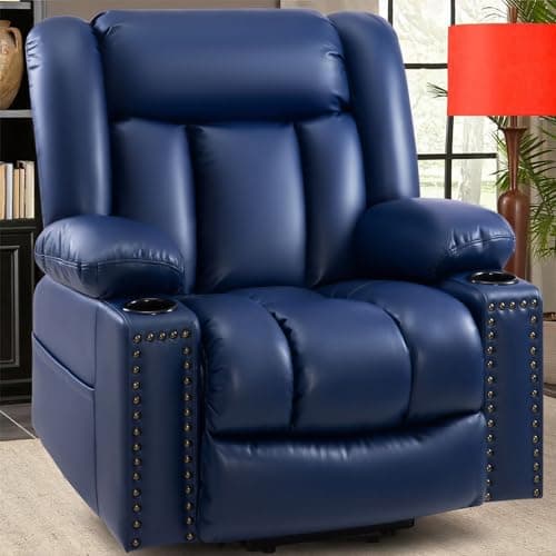 Large Heater & Massager Lift Chair Recliner, Dark Brown, 3 Positions