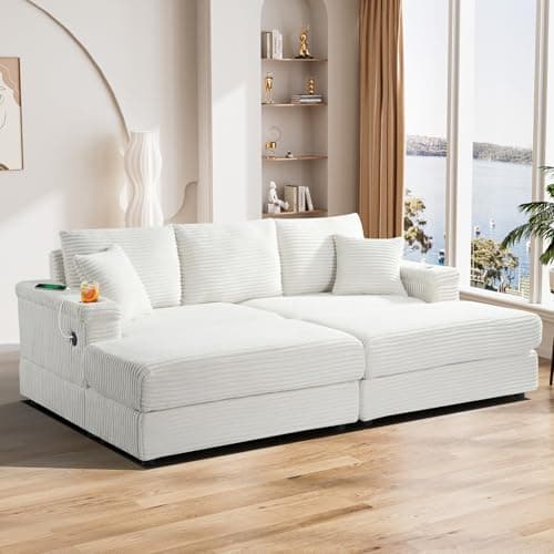 Oversized Chaise Lounge Chair with USB & Cup Holder - Black