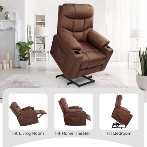 Esright Electric Lift Chair for Elderly with Heated Massage and USB Charge Port  
Esright Heavy Duty Electric Recliner with Side Pockets and Cup Holders for Elderly  
Esright Electric Lift Chair for Elderly with Heated Vibration Massage and Side Pock