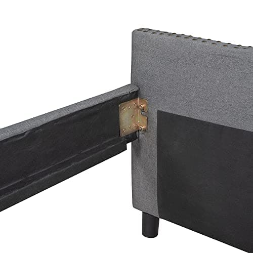 Upholstered Daybed with 2 Drawers and Diamond-Tufted Backrest, Gray