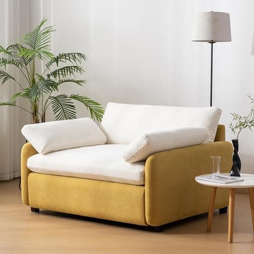 Oversized Blue Gray 55" Chaise Lounger with Chenille Fabric & Charging Station