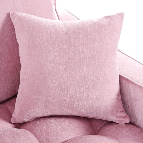 55" Oversized Indoor Chaise Lounge Sofa Bed with Tufted Seat & Detachable Pillows