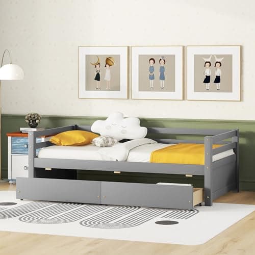 Bellemave Daybed with Storage Drawers - Gray