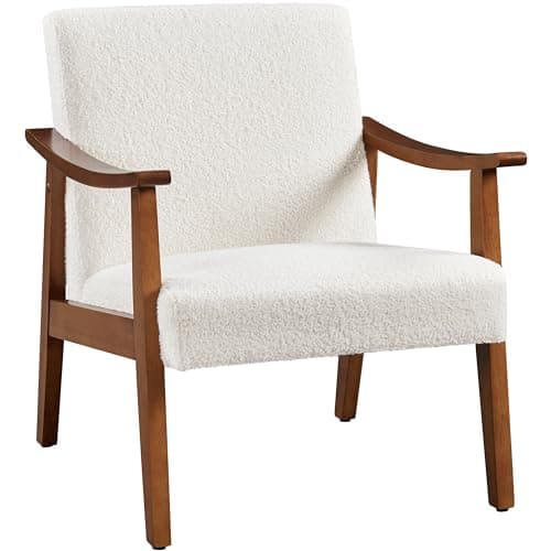 Yaheetech Dark Gray Mid-Century Modern Living Room Accent Chair with High Back