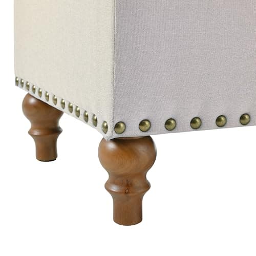 Christopher Knight Home Naja Ottoman Storage Bench, Rectangular Upholstered Bench with Storage