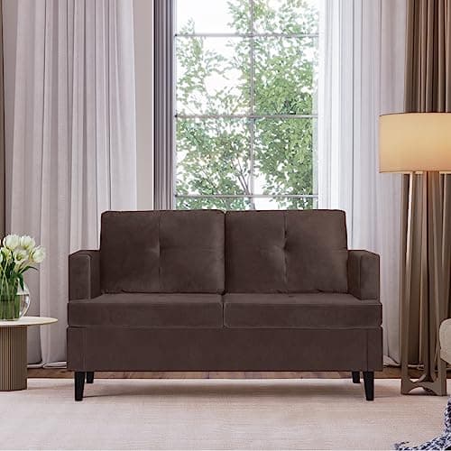 Milliard Small Velvet Loveseat for Small Spaces