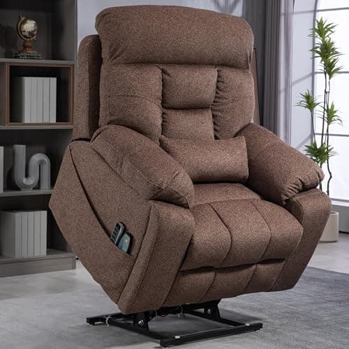 OKIN Motor Power Lift Recliner Chair with Heat Massage and Adjustable Support for Elderly Adults