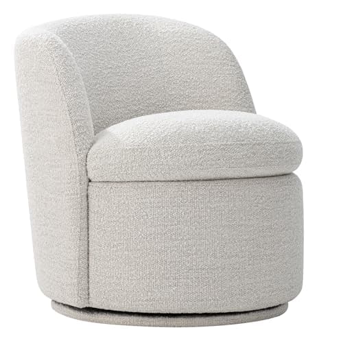 CHITA FSC Certified Boucle Accent Chair, Comfortable for Living Room, Cream