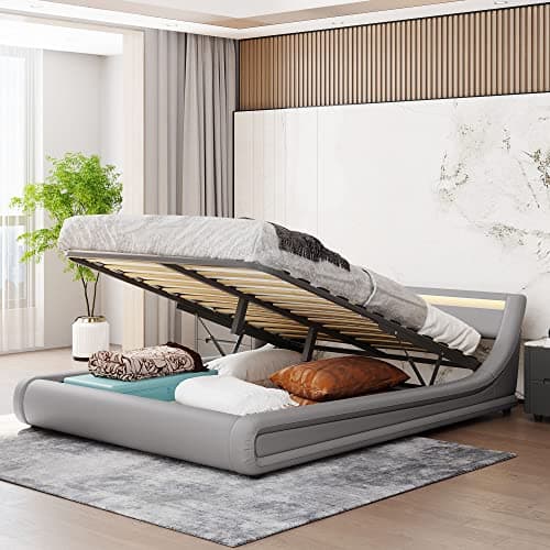 Upholstered Daybed with Trundle, Drawers, and Wood Slat Support Frame - Grey