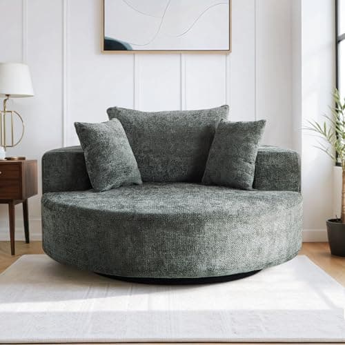 Oversized Swivel Accent Chair for Modern Living Rooms