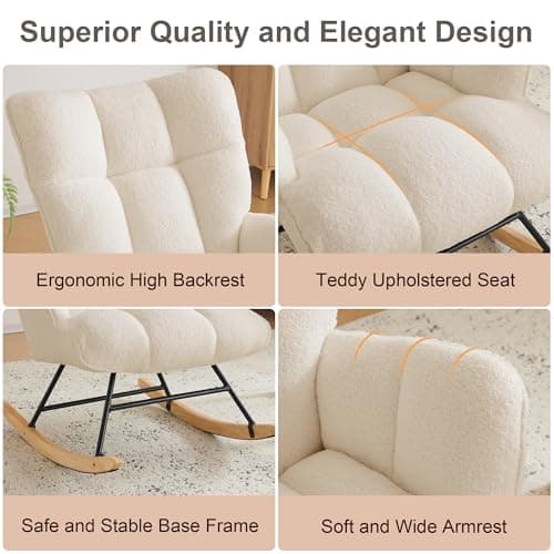 Teddy Upholstered Nursery Rocking Chair