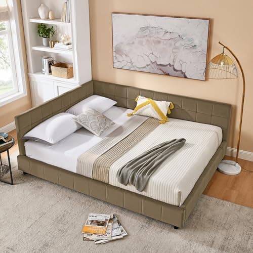 Twin Velvet Daybed with Pop-up Trundle & USB Port, Space-Saving & Easy Assembly