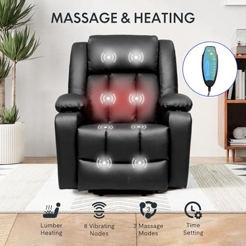FLEXISPOT XL31 Electric Lift Chair for Elderly with Massage & Heat
FLEXISPOT XL31 Power Lift Recliner Chair with Massage & Heat for Living Room
FLEXISPOT XL31 Recliner Chair with Massage & Heat for Elderly in Black Medium Size
