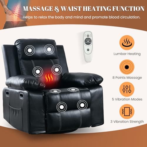 Adult Massage Recliner Chair with Heat and Vibration