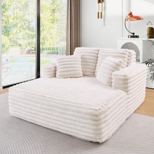 JEEOHEY Plush Faux Fur Sleeper Sofa Couch Bed for Living Room & Bedroom (Black)
| JEEOHEY Oversized Chaise Lounge Chair with Compression Foam for Comfort (Black)
| JEEOHEY Fluffy Comfy Cloud Couch with Wide Armrests for Relaxation (Black)