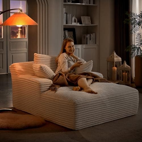 Cozy Cloud Chaise Lounge Chair for Living Room, 49.2 Wide