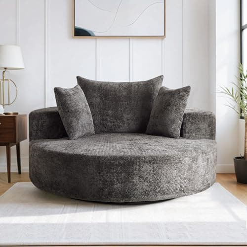 Oversized Swivel Accent Chair for Modern Living Rooms