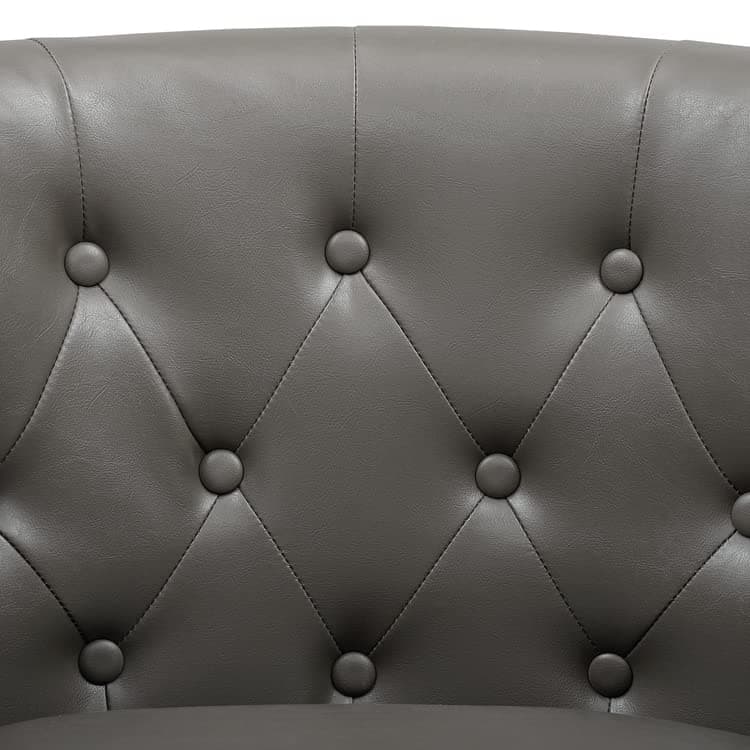 Ariana Turquoise Microfiber 360 Swivel Barrel Chair for Living Room
