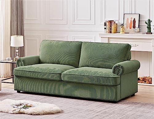 Memory Foam Reversible Sleeper Sofa: Comfortable Full Size Bed Couch for Living Rooms