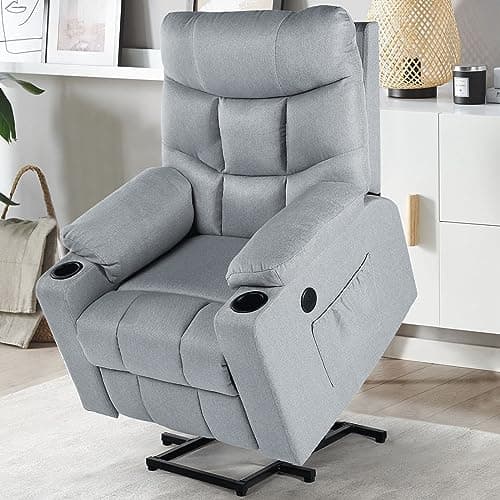 Esright Electric Lift Chair for Elderly with Heated Massage and USB Charge Port  
Esright Heavy Duty Electric Recliner with Side Pockets and Cup Holders for Elderly  
Esright Electric Lift Chair for Elderly with Heated Vibration Massage and Side Pock