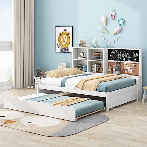 Merax Blackboard Twin Daybed with Storage and USB Ports
