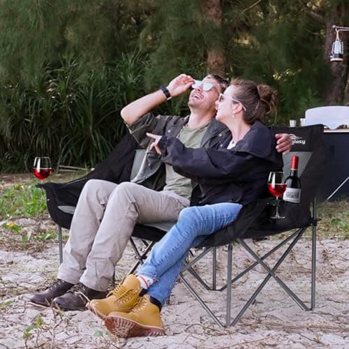 Heavy Duty 2 Person Camping Loveseat Chair for Adults