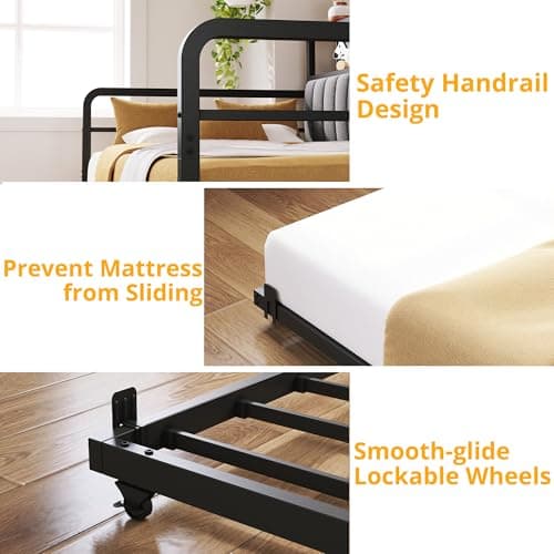 ANCTOR Twin Size Daybed with LED Lights & Charging Station